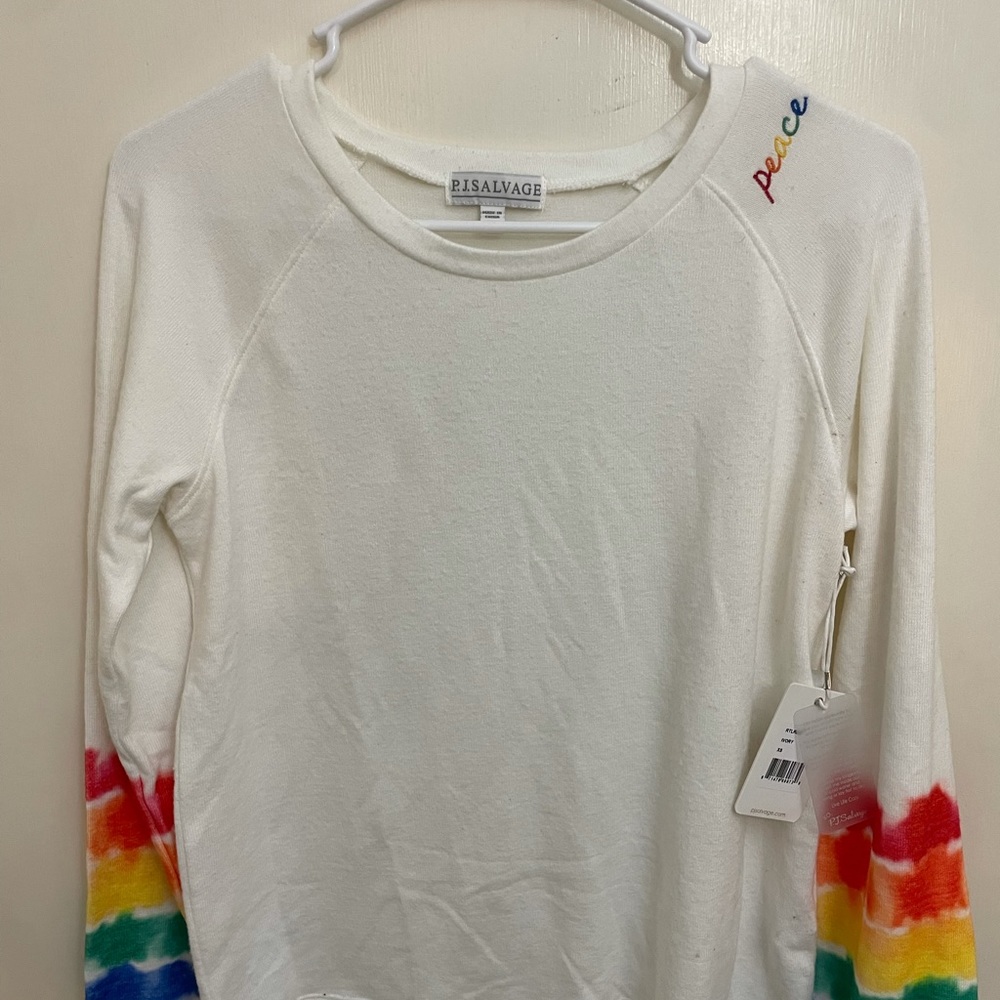 NWT pj salvage peace and love long sleeve shirt 💝